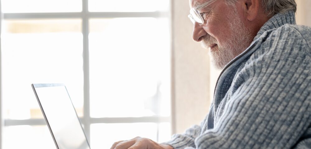 man researching vein treatment costs in Bel Air MD