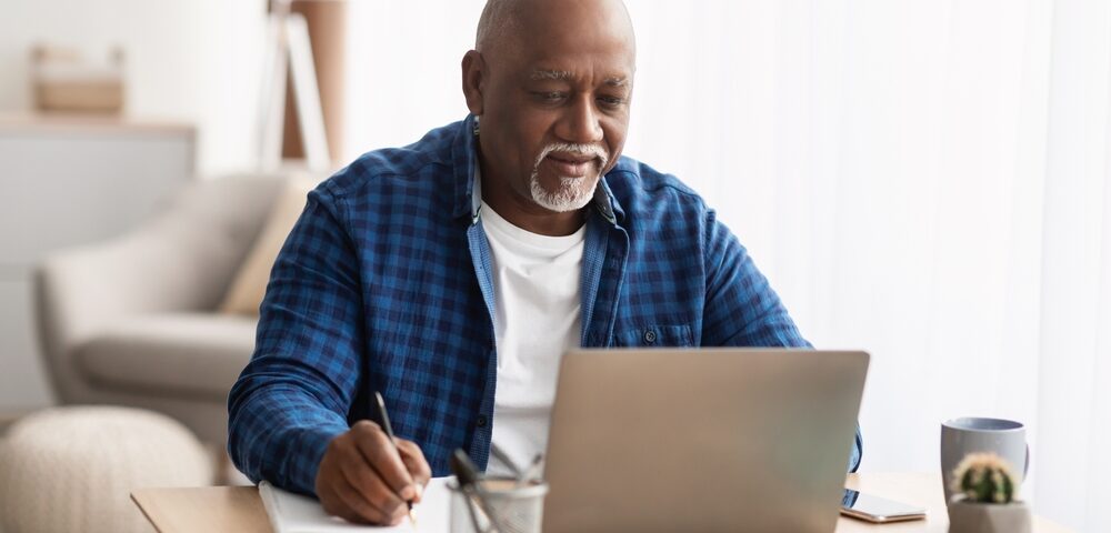 man researching VenaSeal Adhesive Vein Closure in Bel Air, Maryland