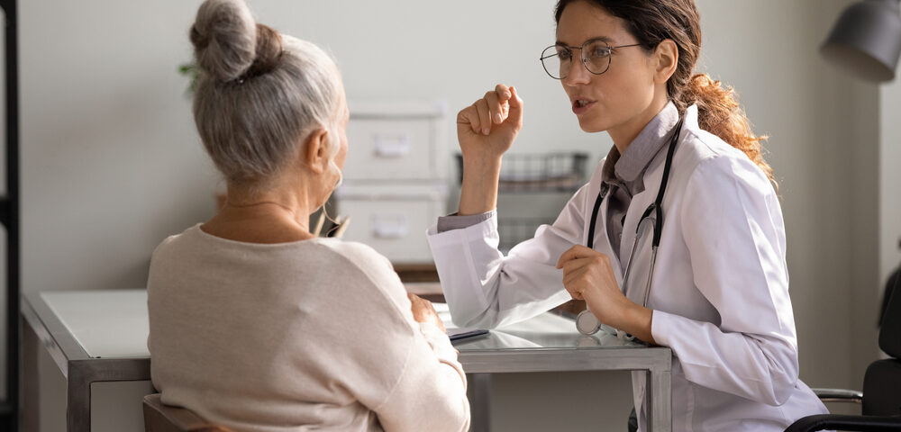 woman getting pre-procedure instructions for Microphlebectomy Near Baltimore