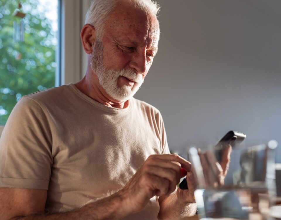 man researching varicose vein treatment cost in Maryland