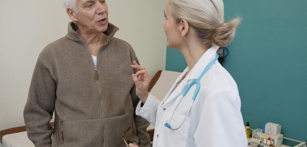 man discussing vein treatment cost around Baltimore