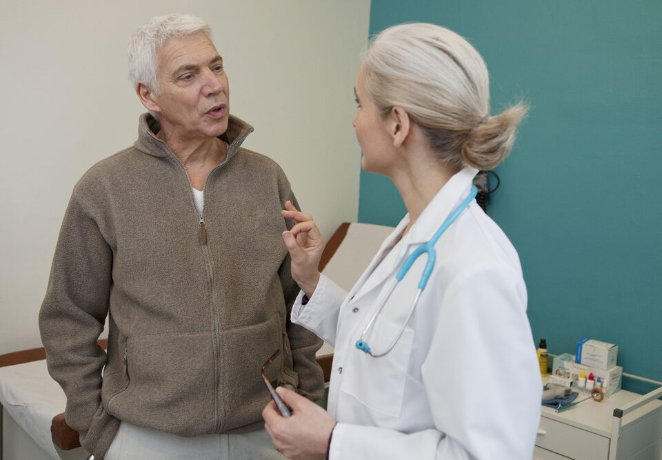 man discussing vein treatment cost around Baltimore