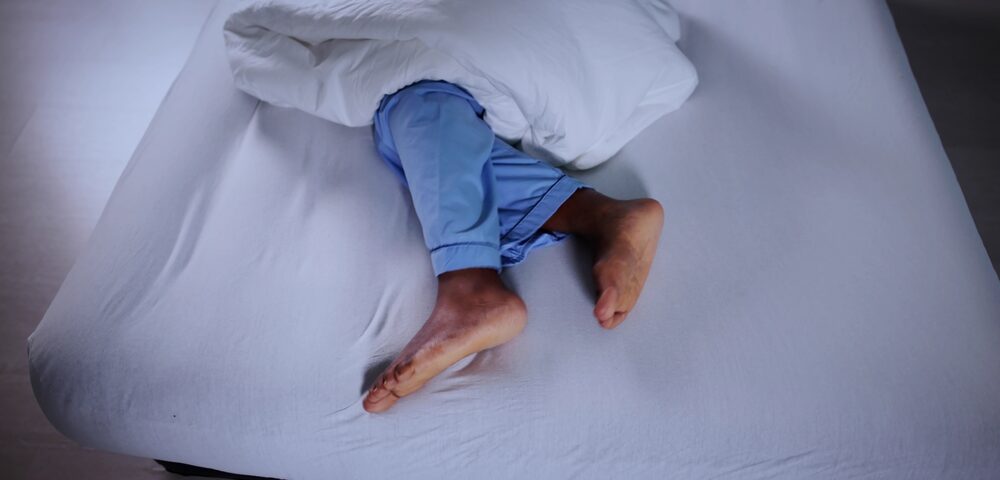 man dealing with restless legs in Bel Air MD